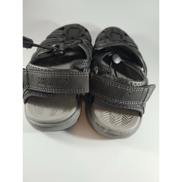 Khombu Men's Travis Adjustable Active Hiking Summer Sandals Black Size 8 - Picture 4 of 8
